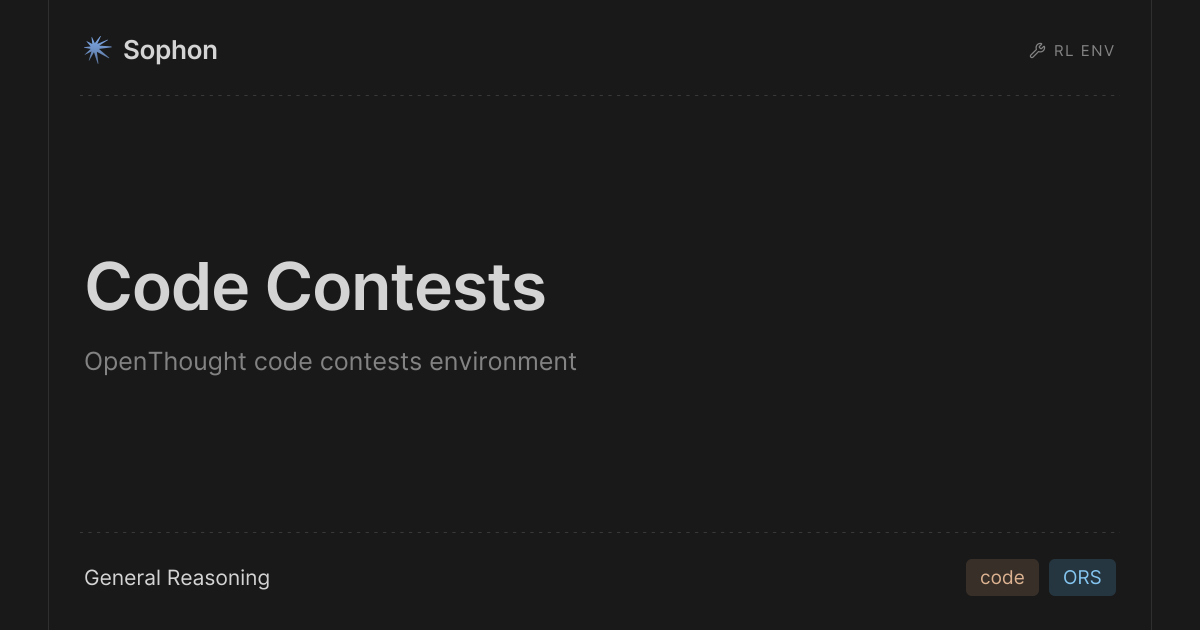 Code Contests by General Reasoning · Sophon